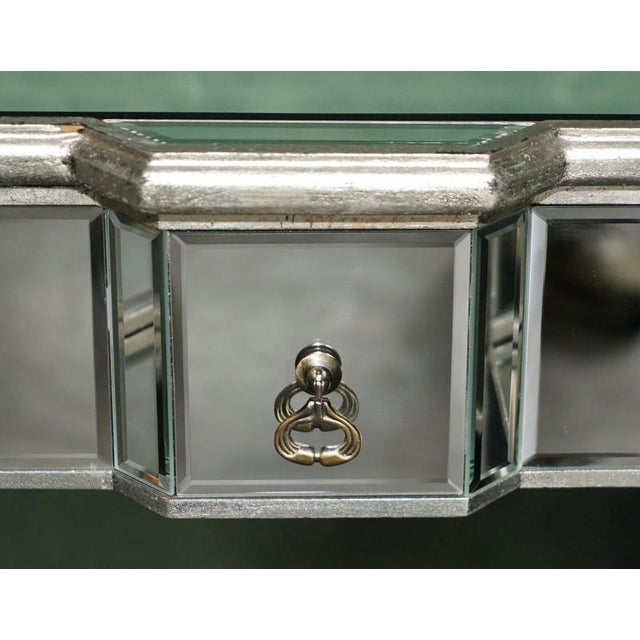 Early 21st Century Decorative Venitian Bevelled Glass Dressing Vanity Table Desk Drawers by Aeg, 2010 For Sale - Image 5 of 18