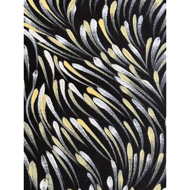 Textile Medicine Leaves Dreaming Large Australian Aboriginal Painting Gloria Petyarre For Sale - Image 7 of 10