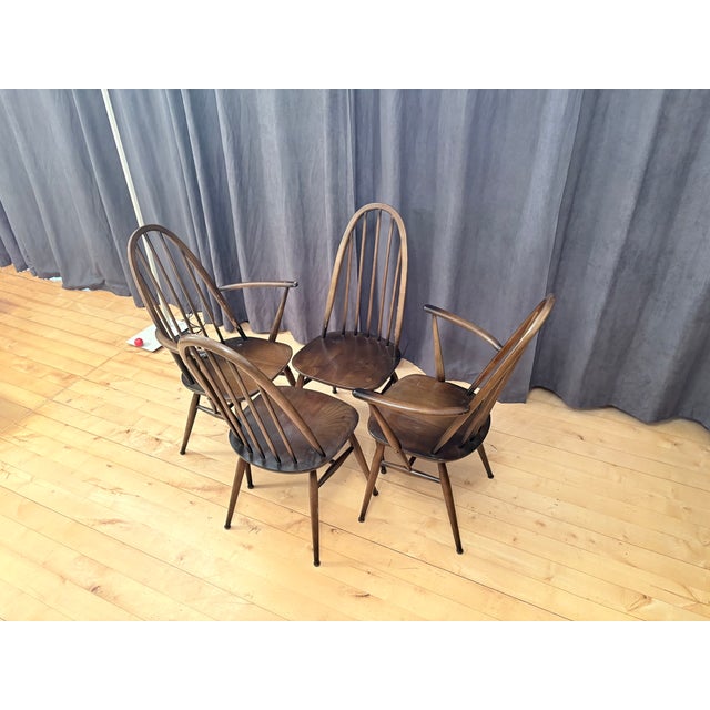 Quaker Windsor Chairs by Lucian Ercolani for Ercol, United Kingdom, 1960s, Set of 4 For Sale - Image 16 of 18