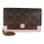 Rose Ballerine Monogram Canvas Flore Chain Wallet For Sale