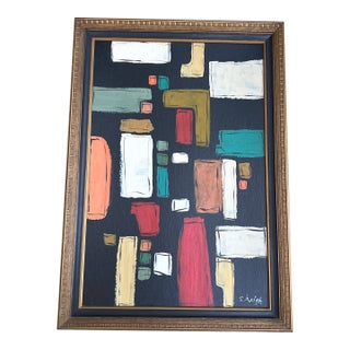 Contemporary Original Abstract Painting by Stephen Heigh “Urban Development” For Sale