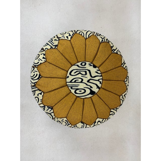 Contemporary Moroccan Ottoman Pouf Cover For Sale - Image 6 of 8