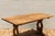 Antique American Oak & Cherry Trestle Dining Table, c.1930s | Rustic Farmhouse Kitchen Table With Solid Wood Construction For Sale - Image 9 of 18