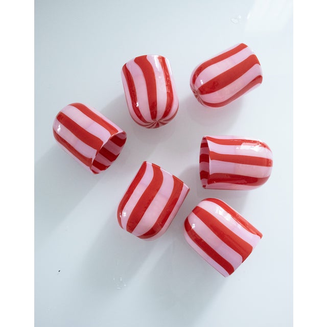 Drinking Set by Maryana Iskra for Ribes Studio, Set of 6 For Sale - Image 9 of 14