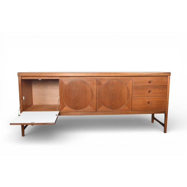Mid 20th Century Mid 20th Century Nathan Furniture "Circle" Credenza in Teak #1, Attributed For Sale - Image 5 of 11
