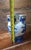 Vintage MCM Chinese Blue and White Porcelain Tulip Vase For Sale - Image 4 of 4