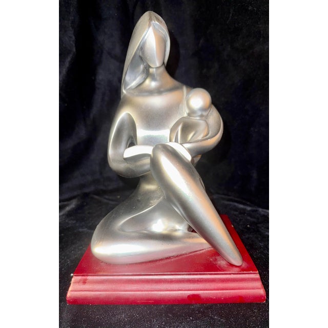 Mid 20th Century Herco Mother and Child Statue For Sale - Image 10 of 12