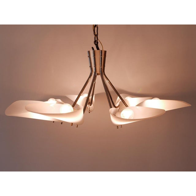 7-Armed Pendant Lamp, Germany, 1950s For Sale - Image 13 of 18