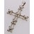 14 Karat White Gold Cross Pendant With Diamonds 0.25 Total Diamond Weight For Sale - Image 4 of 5