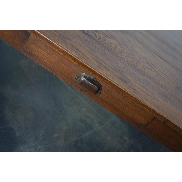 Art Deco French Oak Farmhouse Dining Table, 1920s For Sale - Image 3 of 16