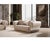 New Luna 3–Piece Channel Tufted Gold Accent Luxury Sofa Set - Sofa , Loveseat & Chair For Sale - Image 9 of 18