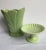 Green Vintage Green Pottery Vase and Stand - 2 Pieces For Sale - Image 8 of 8