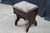 Antique Mahogany Slipper Storage Bench Trunk Footstool Ottoman Rest For Sale - Image 6 of 12