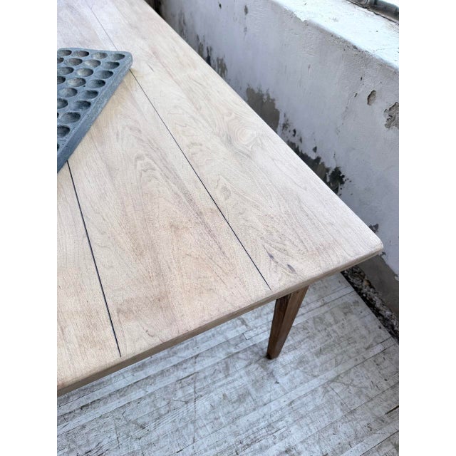Vintage Farm Table in Cherry Wood, 1970s For Sale - Image 18 of 18
