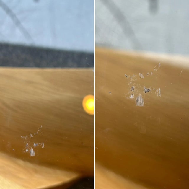 Sculptural Wood + Glass Cocktail Table by Scott Jaster C1989 For Sale - Image 11 of 12