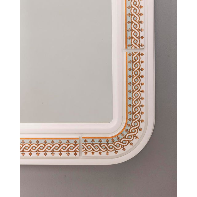 Modern Vintage Plastic Wall Mirror with Carrara Matte, 1970s For Sale - Image 3 of 9