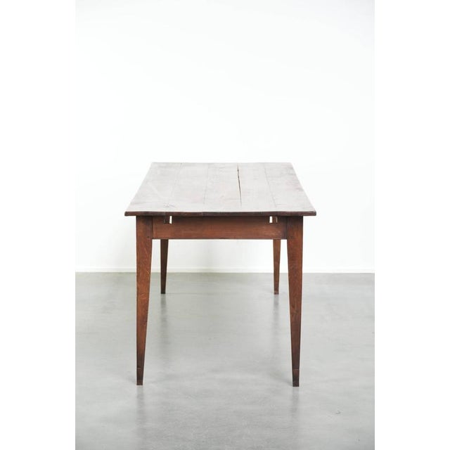 Antique Farmhouse English Oak Dining Table with Extensions For Sale - Image 3 of 13