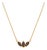 Smoky Quartz Dainty Necklace | Brown Marquise Gemstone Necklace | 18k Gold Plated Minimalist Necklace For Sale