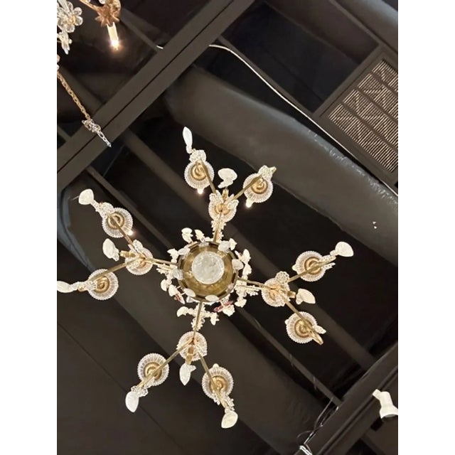 French Maison Bagues Rock Crystal Chandelier For Sale - Image 10 of 10