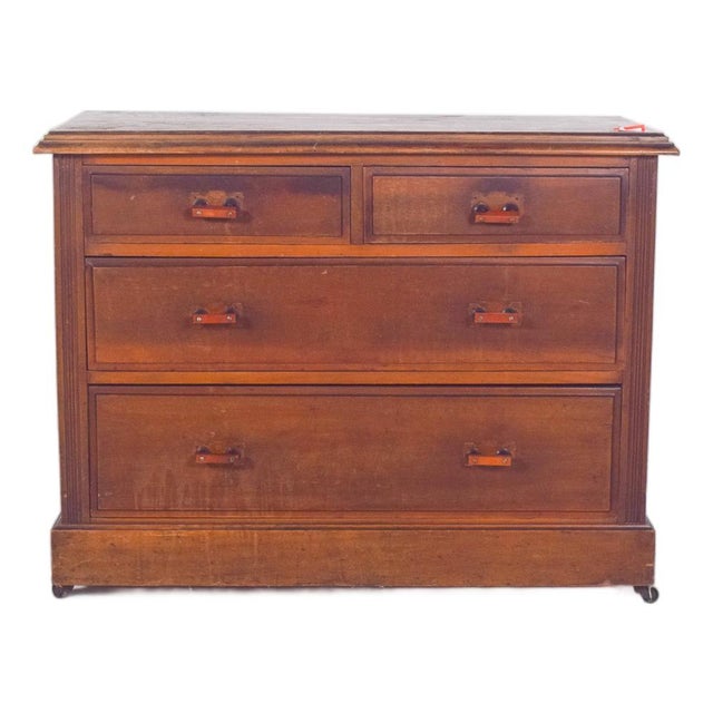 Vintage Art Deco English Chest of Drawers, 1920 For Sale - Image 10 of 10