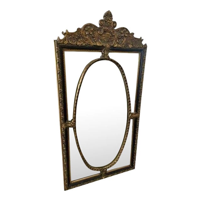 Late 20th Century Neoclassical Style Beveled Wall Mirror For Sale