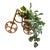 Vintage Bamboo & Rattan Tricycle Planter - Faux Plant Included For Sale