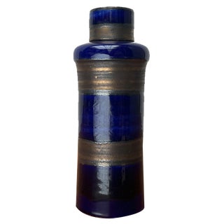 Mid-Century German Studio Pottery Bottle Vase with Lid by Cornelsen Kindermann, 1960s For Sale