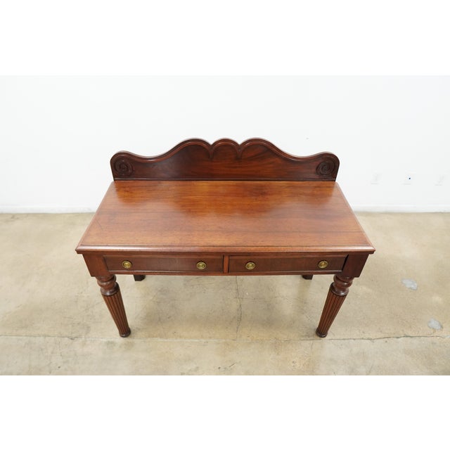 Traditional Vintage Federal Style Console Table For Sale - Image 3 of 15