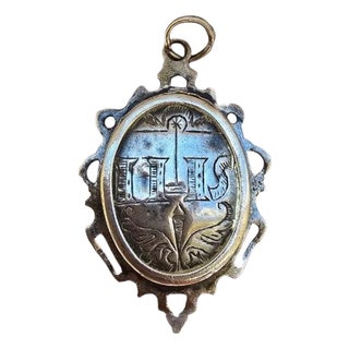 18th Century Engraved Silver Reliquary, 1780s For Sale