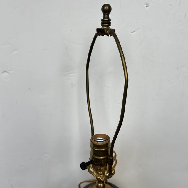 Traditional Early 20th Century Hand Painted Oriental Pot Lamps For Sale - Image 3 of 4