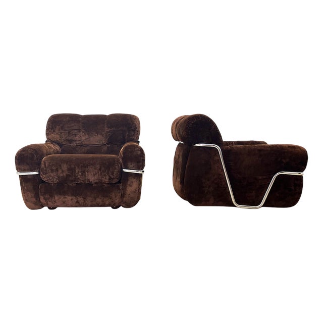 Wopps Armchairs by Ernesto Radaelli, 1970s, Set of 2 For Sale