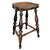 Farmhouse English Elm and Maple Turned Bar Stool For Sale - Image 3 of 11