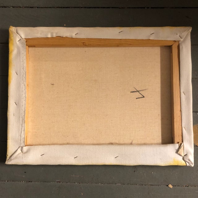 1960s Original Vintage 1960’s Seascape Painting With Lighthouse & Seagulls Signed For Sale - Image 5 of 6