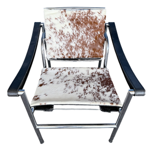 LC1 Chair with Cowhide Leather by Le Corbusier, Pierre Jeanneret & Charlotte Perriand for Cassina
