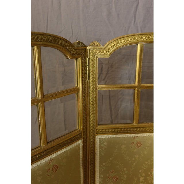 Gilded Wooden Screen For Sale - Image 6 of 9