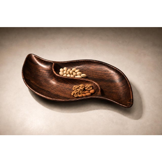 1960s Brazilian Mid-Century Modern Sculptural Platter in Solid Jacarandá Rosewood For Sale - Image 16 of 16