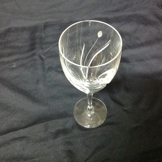 Transparent Vintage Royal Doulton Lisa Crystal Wine Goblets- Set of 8 For Sale - Image 8 of 13