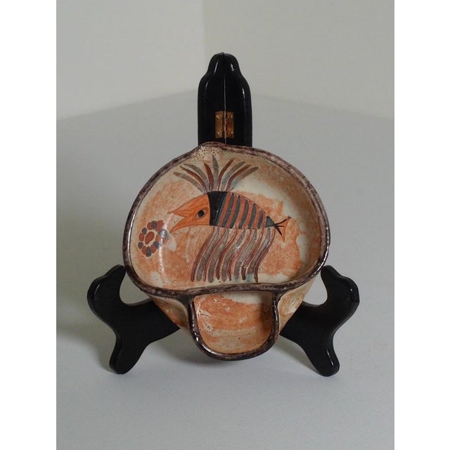 Ceramic Vintage Ceramicarte Cascais Portugal Fish Bowl Hand Painted Portuguese Pottery For Sale - Image 7 of 7