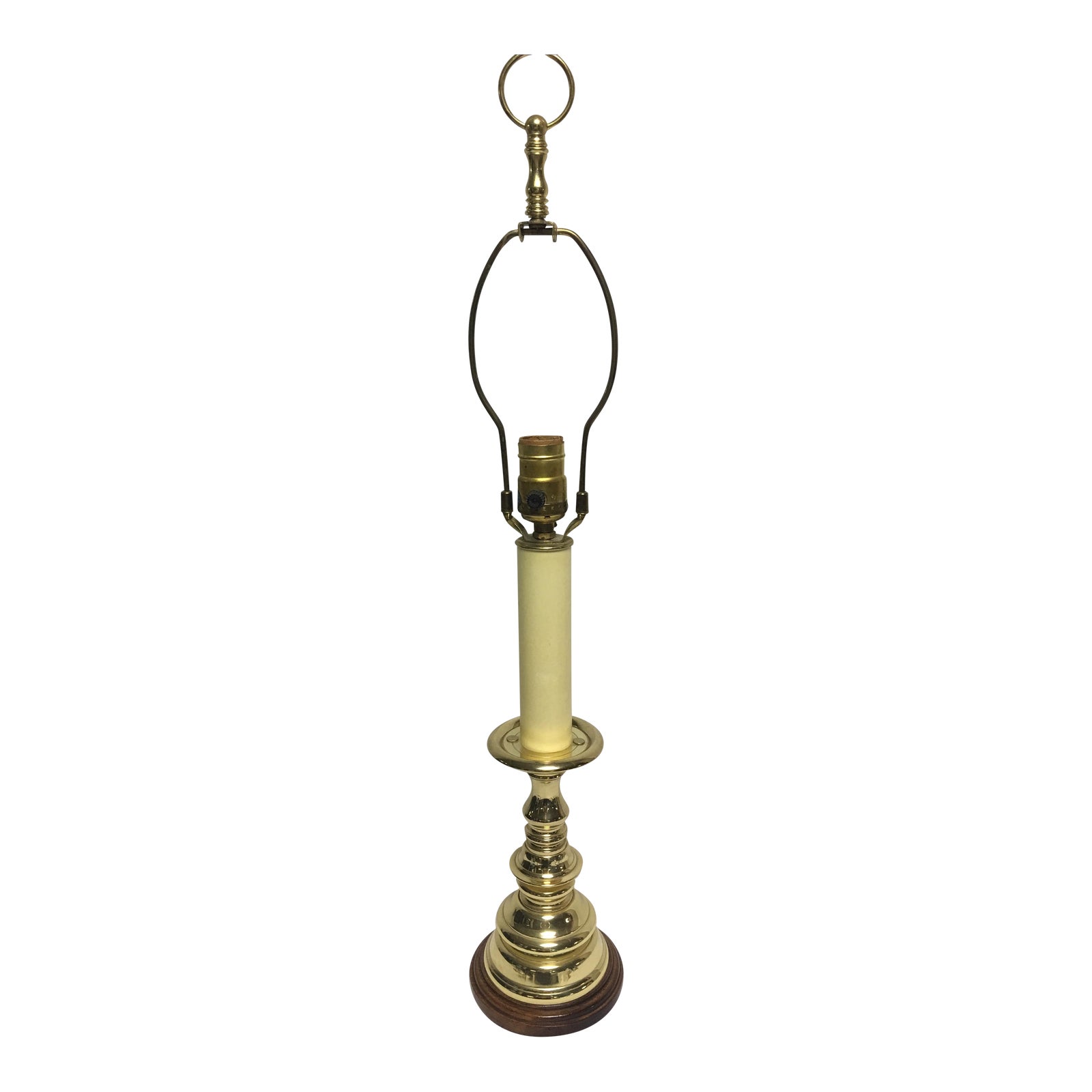 Vintage Baldwin Brass Candlestick Lamp Chairish