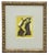 Yellow Original Signed Carlos Orozco Romero "Two Figures Dancing" Aquatint in Antique Giltwood Frame For Sale - Image 8 of 8