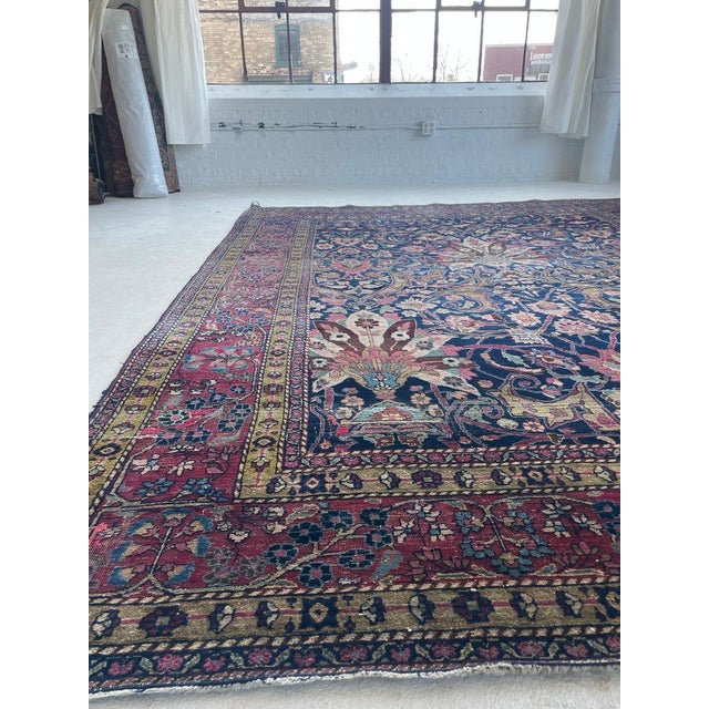 Decorative Antique Northeast Khorassan-Mashad Palmettes Rug 8.6 x 11 For Sale - Image 16 of 18