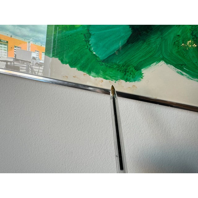 Ronald Julius Christensen, American (1923 - 1999) " Edge of a Park" Oil Painting For Sale - Image 10 of 12