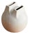 Italian Ivory Ceramic Whistle Vase by Franco Bucci for Laboratorio Pesaro, 1970s For Sale