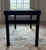 Wood Cb2 Small Black Leather Woven Bench, Modern Matte Black Wood Frame For Sale - Image 7 of 11