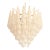 Mid-Century Modern Italian “Conchiglie” Murano Glass Gold Chandelier For Sale