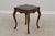 French Maitland Smith Leather Top Carved French Lamp Table For Sale - Image 3 of 14