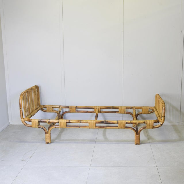 Daybeds in Bamboo and Rattan from Tito Agnoli, 1960s, Set of 2 For Sale - Image 13 of 14