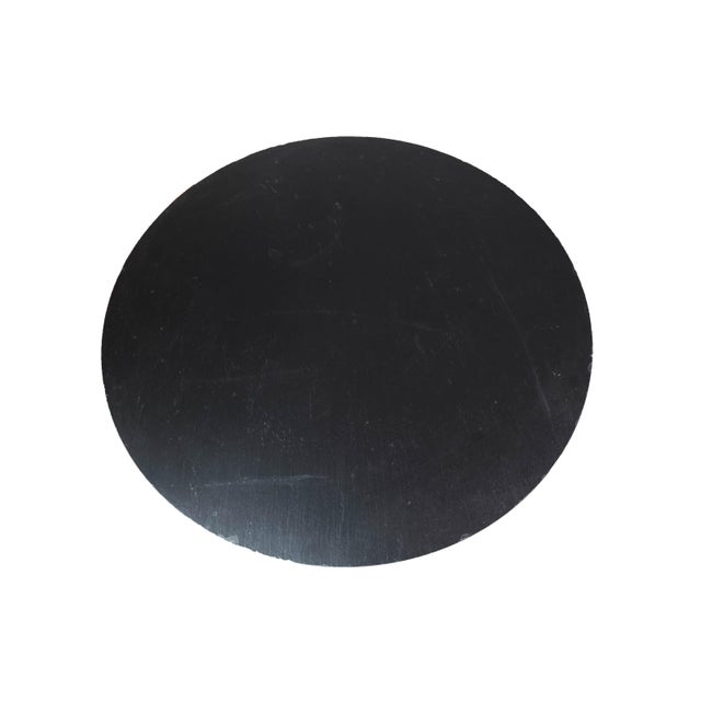 Round Coffee Table with Black Slate Plate by Sigurd Ressell Falcon For Sale - Image 3 of 9