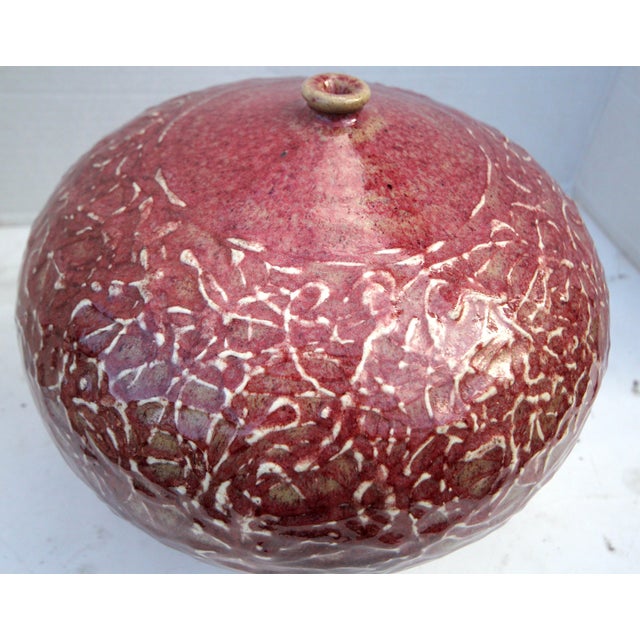 Japanese Tsubo California Otis School-Style Sgraffito Studio Pottery Seed Pot For Sale - Image 11 of 18