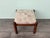 1970s Small Vintage Upholstered Wooden Ottoman, 1970s For Sale - Image 5 of 12